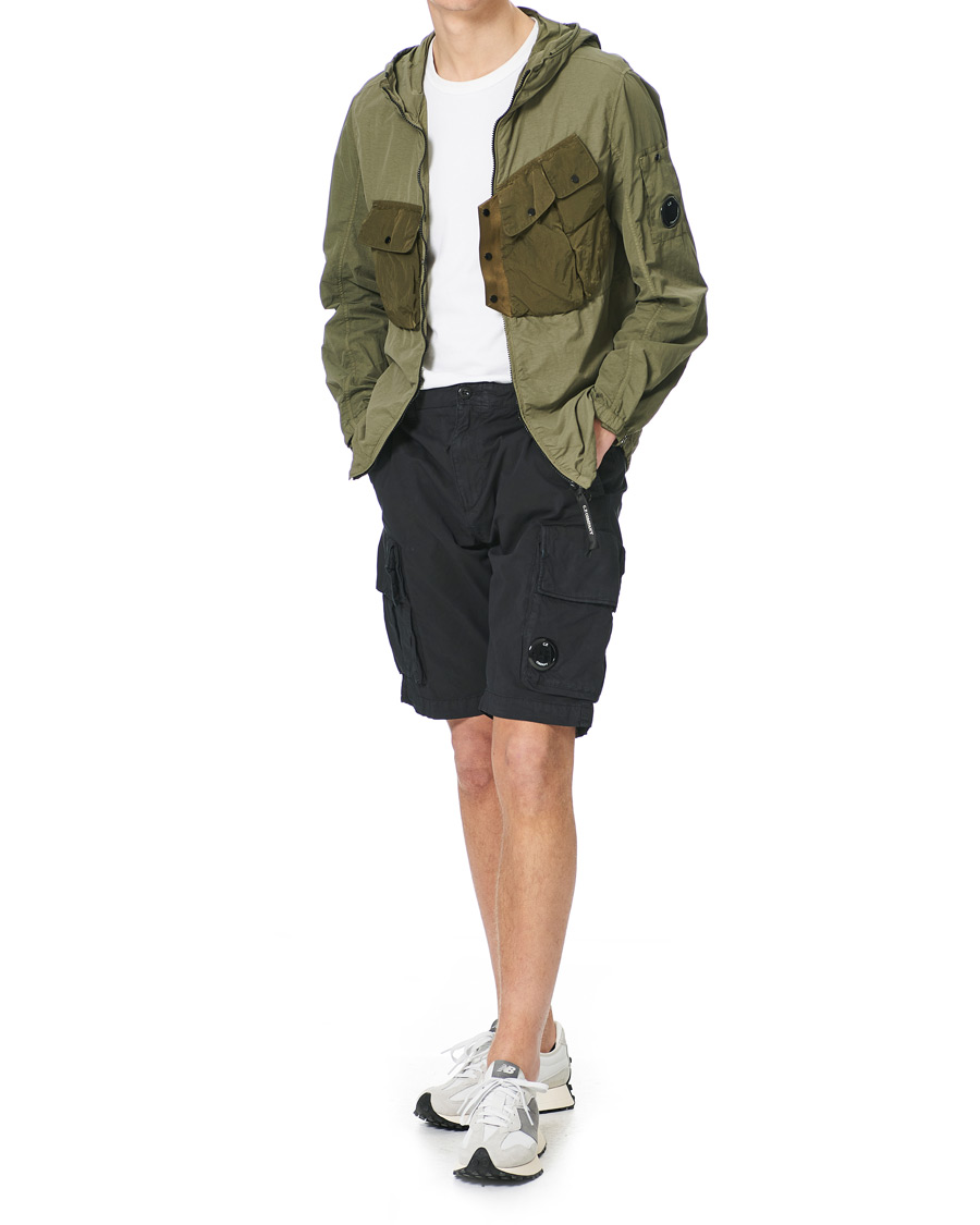 Herre | Jakker | C.P. Company | Flatt Nylon Hooded Zip Jacket Olive