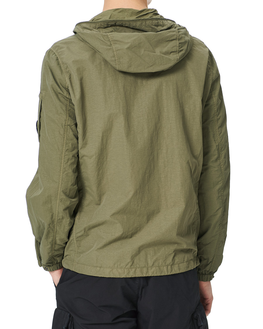 Herre | Jakker | C.P. Company | Flatt Nylon Hooded Zip Jacket Olive