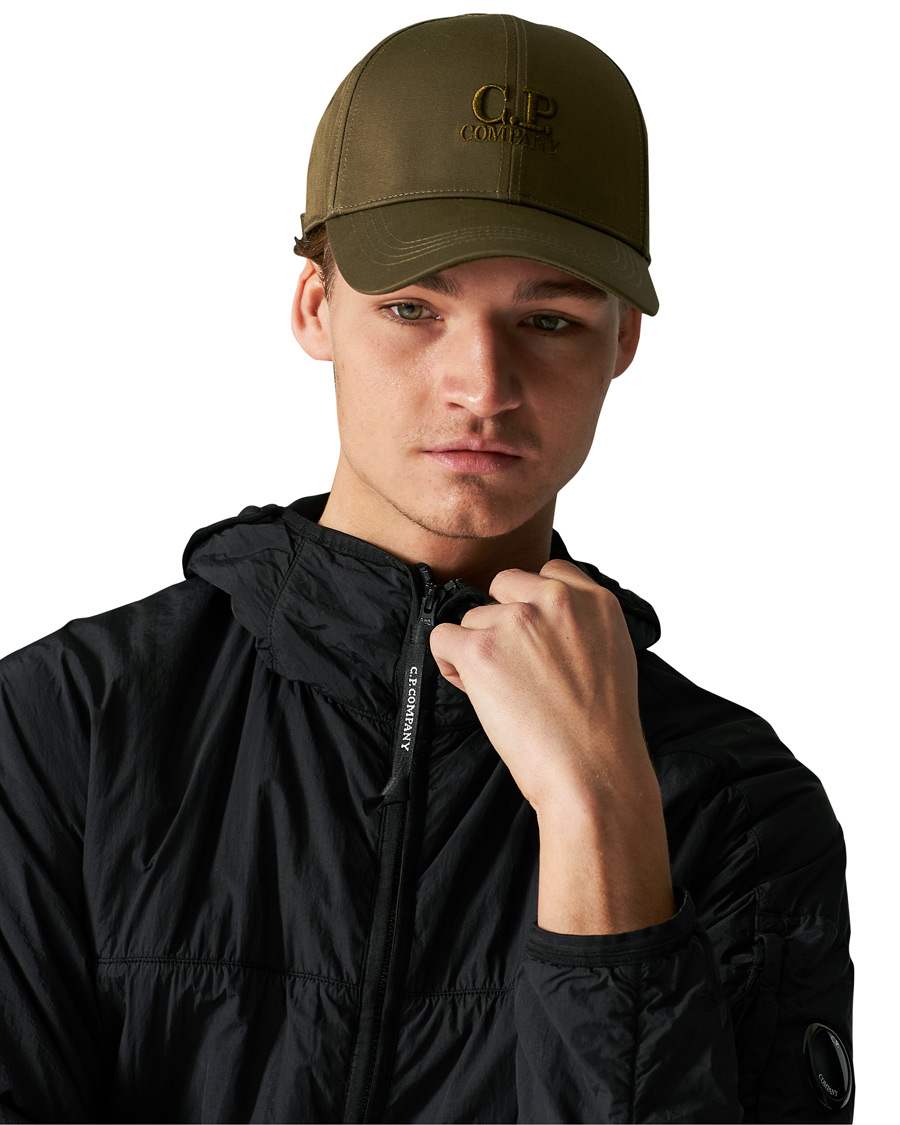 Herre | C.P. Company Cotton Gabardine Cap Olive | C.P. Company | Cotton Gabardine Cap Olive