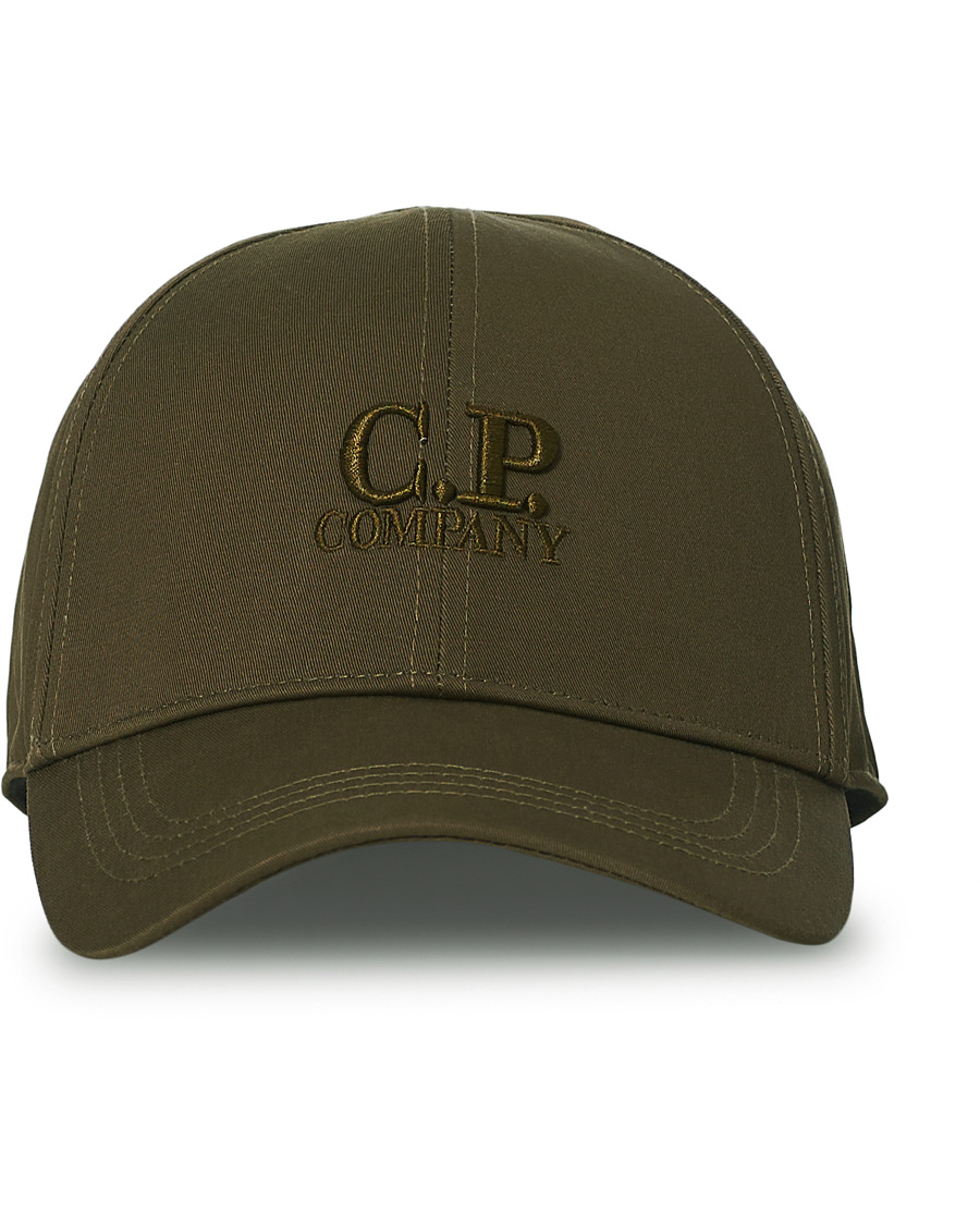 Herre | C.P. Company Cotton Gabardine Cap Olive | C.P. Company | Cotton Gabardine Cap Olive