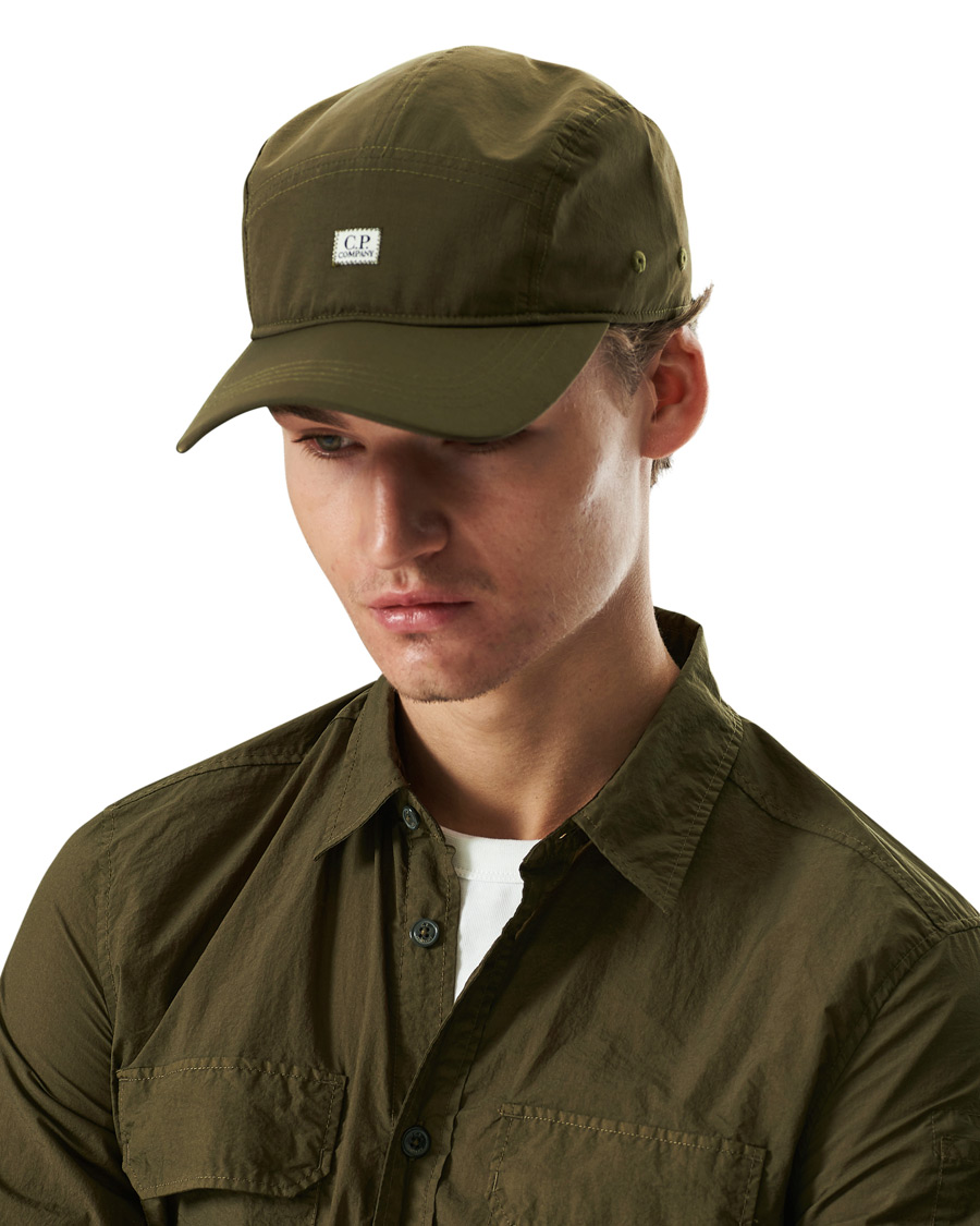 Herre | C.P. Company Chrome Nylon Cap Olive | C.P. Company | Chrome Nylon Cap Olive
