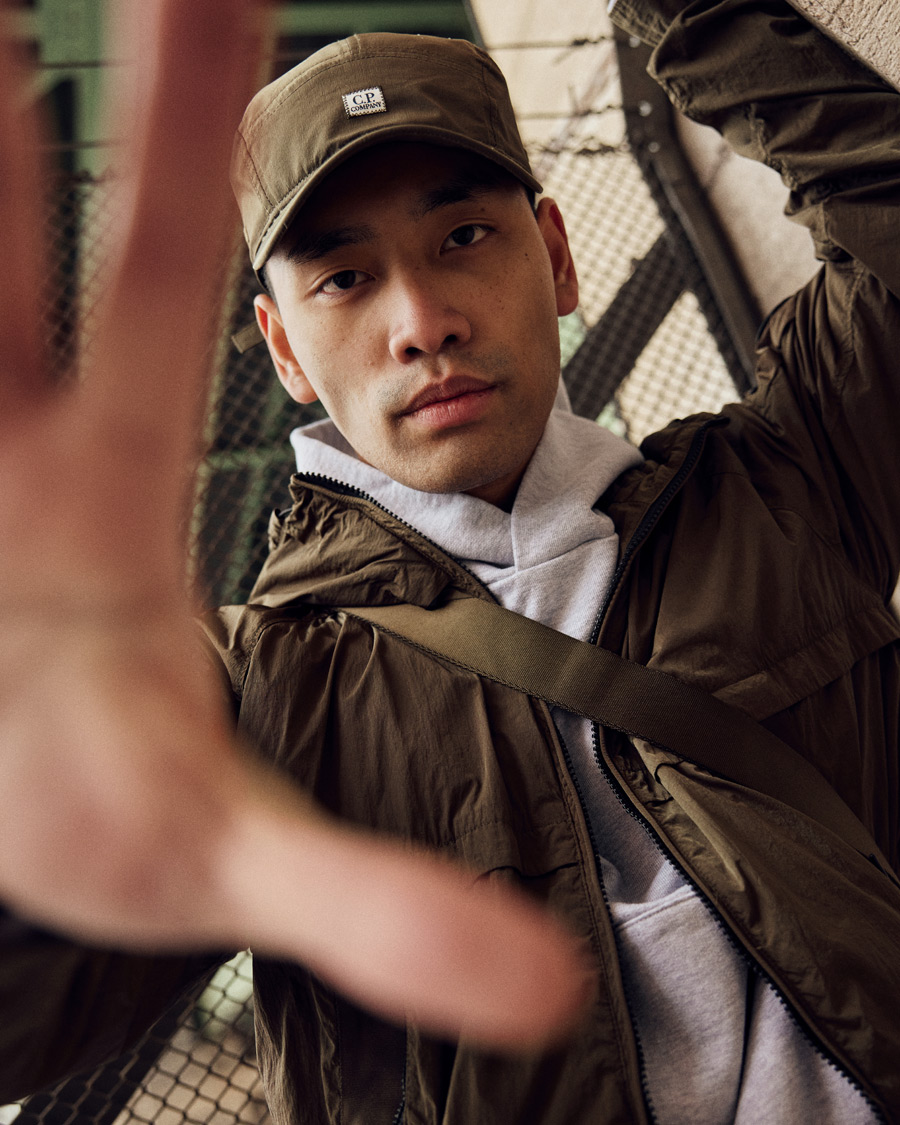 Herre | C.P. Company Chrome Nylon Cap Olive | C.P. Company | Chrome Nylon Cap Olive