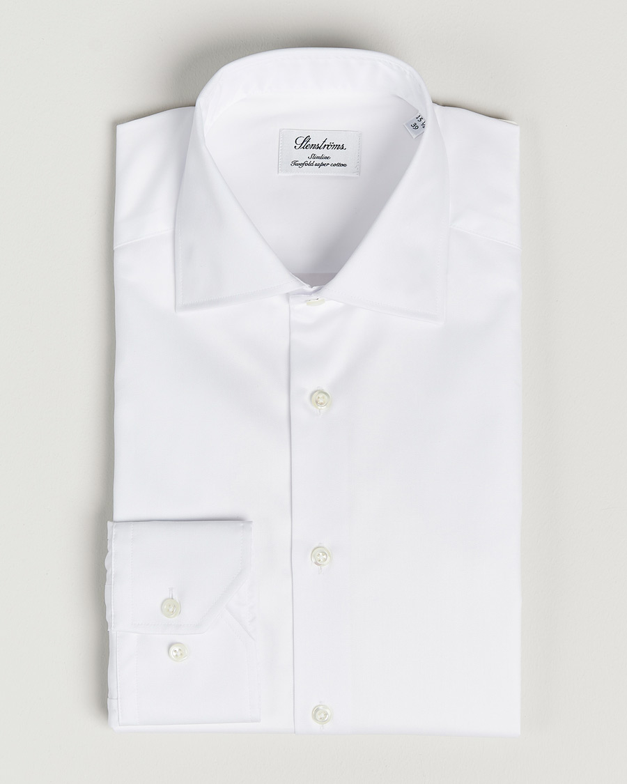 Herre | Skjorter | Stenströms | Slimline Cut Away Shirt White