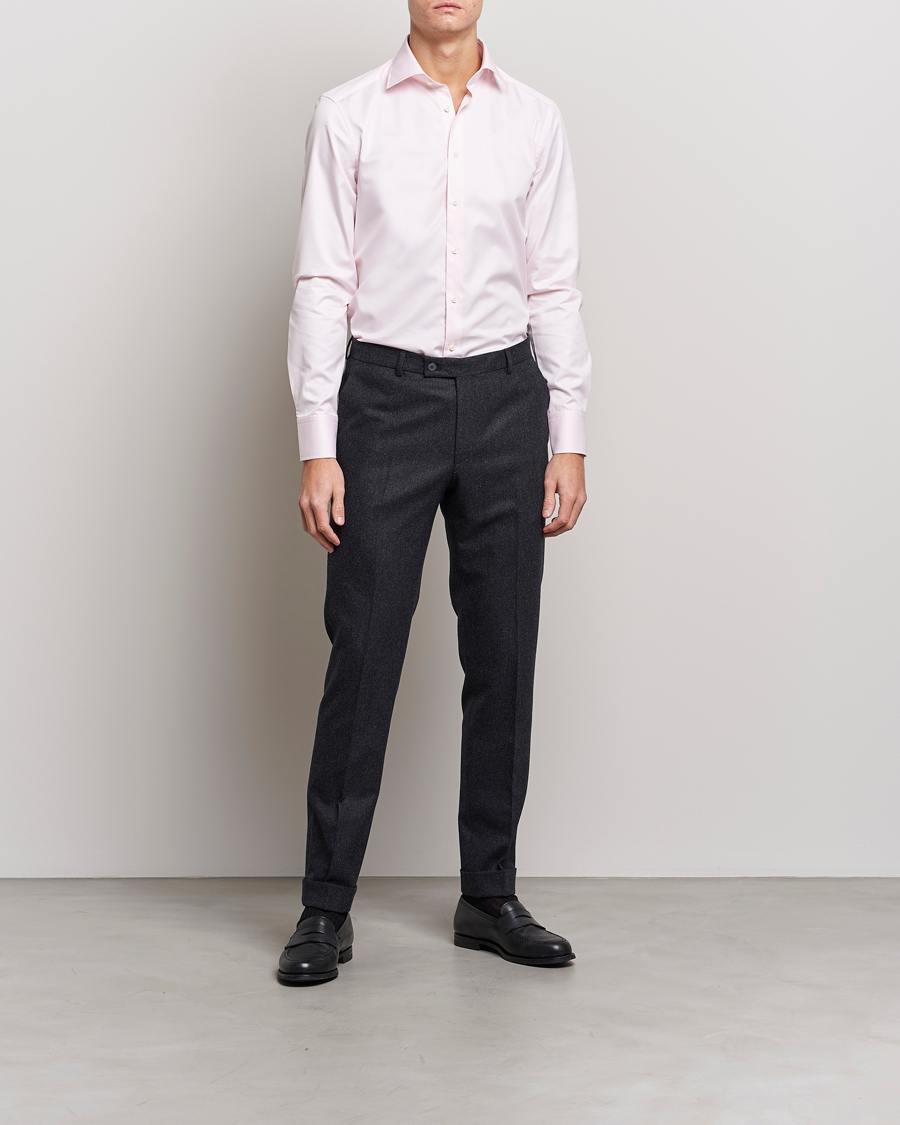 Herre | Skjorter | Stenströms | Slimline Cut Away Shirt Pink