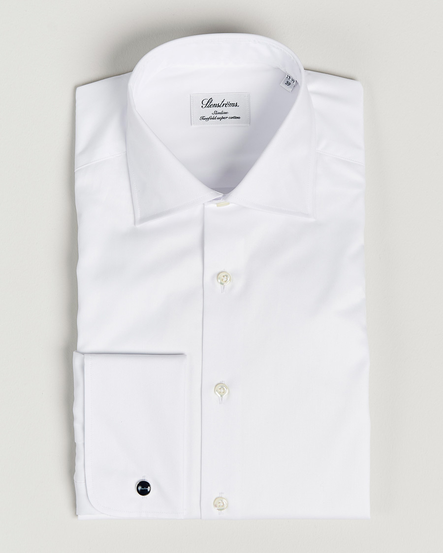 Herre | Skjorter | Stenströms | Slimline Double Cuff White