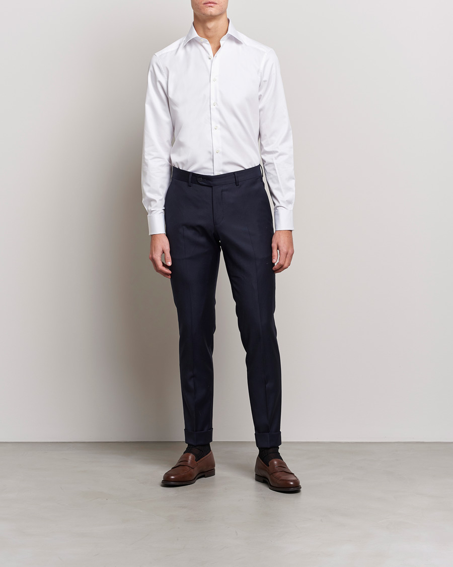 Herre | Skjorter | Stenströms | Slimline Double Cuff White
