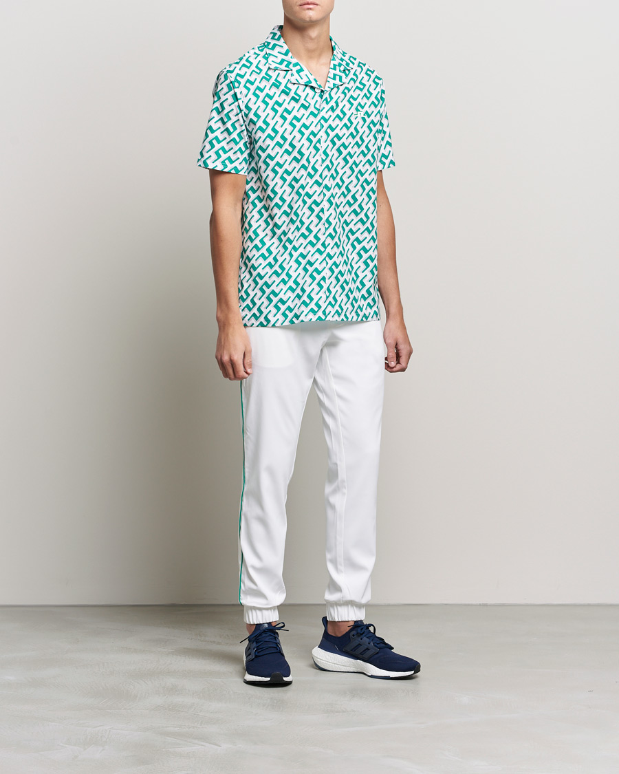 Herre | Skjorter | J.Lindeberg | Resort Regular Fit Golf Shirt Green Bridge Monogram