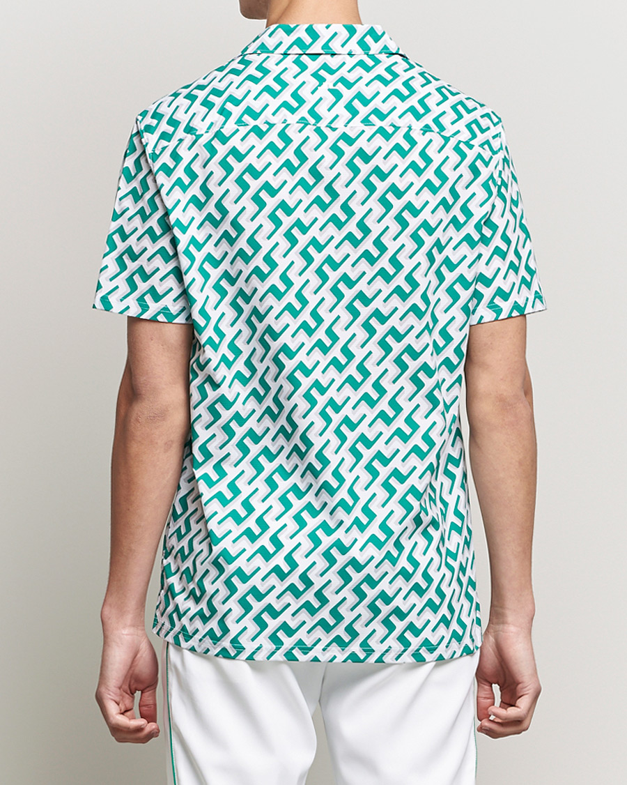 Herre | Skjorter | J.Lindeberg | Resort Regular Fit Golf Shirt Green Bridge Monogram