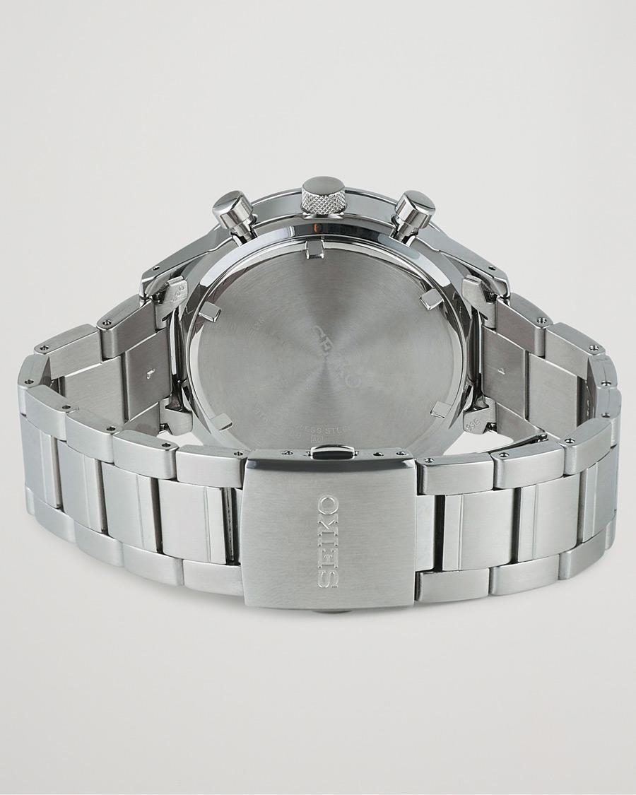 Herre | Seiko Chronograph XL 45mm Steel/Black Dial | Seiko | Chronograph XL 45mm Steel/Black Dial