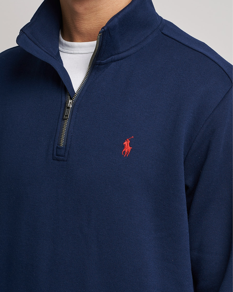 Herre | Gensere | Polo Ralph Lauren | Fleece Jersey Half Zip Cruise Navy