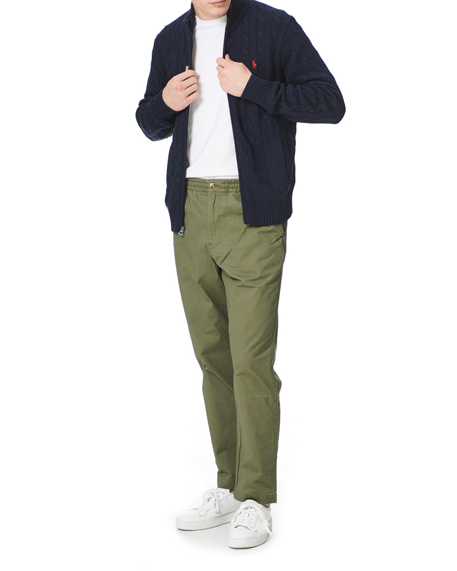 Herre | Bukser | Polo Ralph Lauren | Prepster Stretch Twill Drawstring Trousers Green