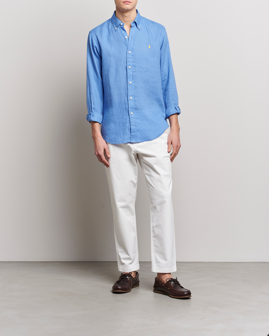 Herre | Bukser | Polo Ralph Lauren | Prepster Stretch Drawstring Trousers Deckwash White