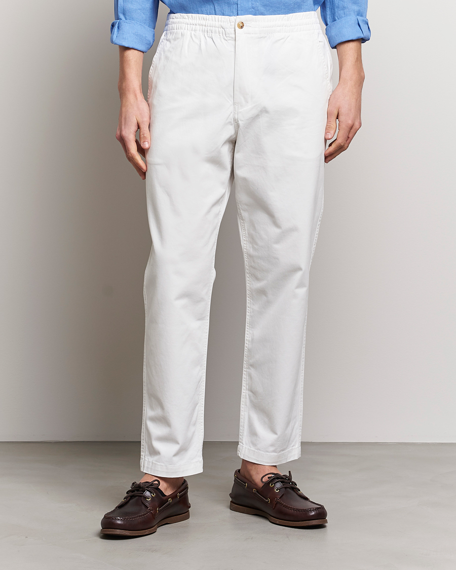 Herre | World of Ralph Lauren | Polo Ralph Lauren | Prepster Stretch Drawstring Trousers Deckwash White