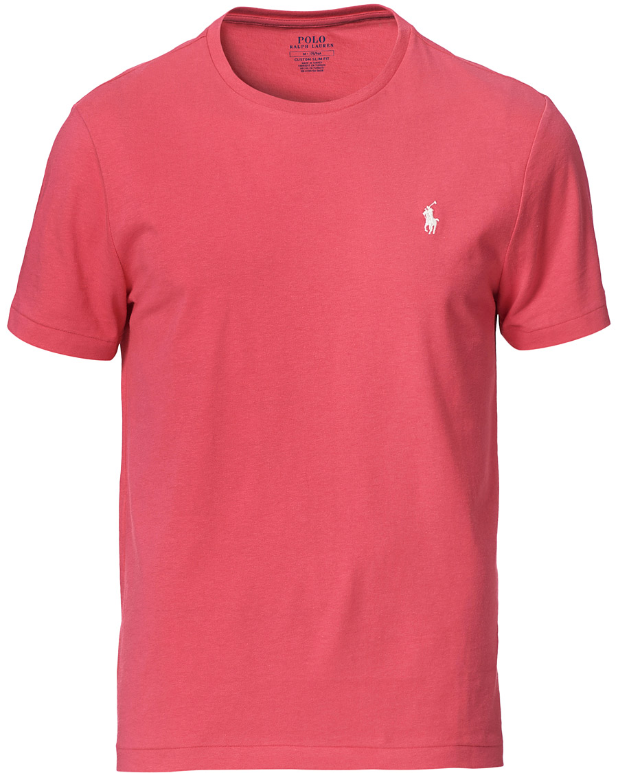 Herre | T-Shirts | Polo Ralph Lauren | Crew Neck Tee Hot Pink