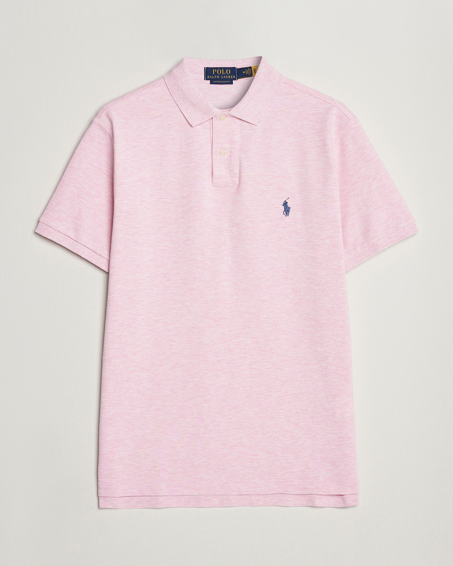 Herre | Pikéer | Polo Ralph Lauren | Custom Slim Fit Polo Bath Pink Heather