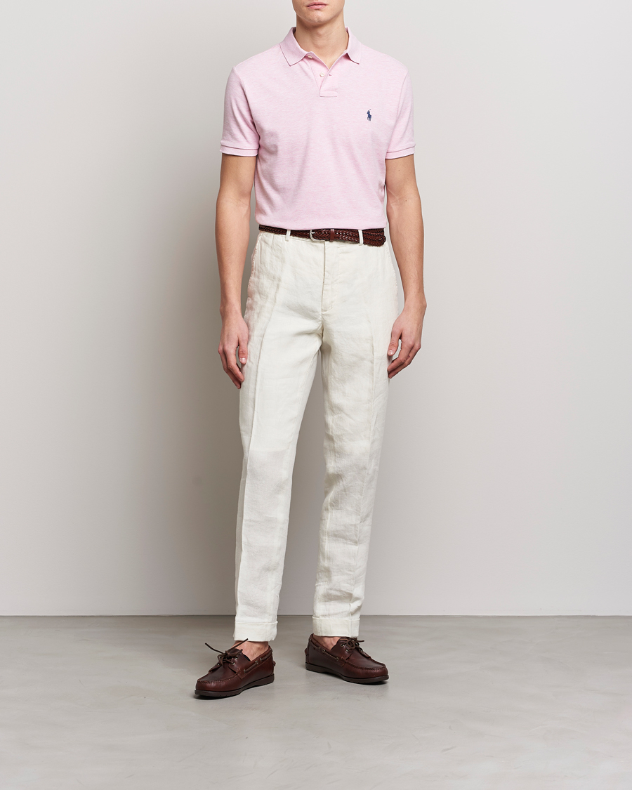 Herre | Pikéer | Polo Ralph Lauren | Custom Slim Fit Polo Bath Pink Heather