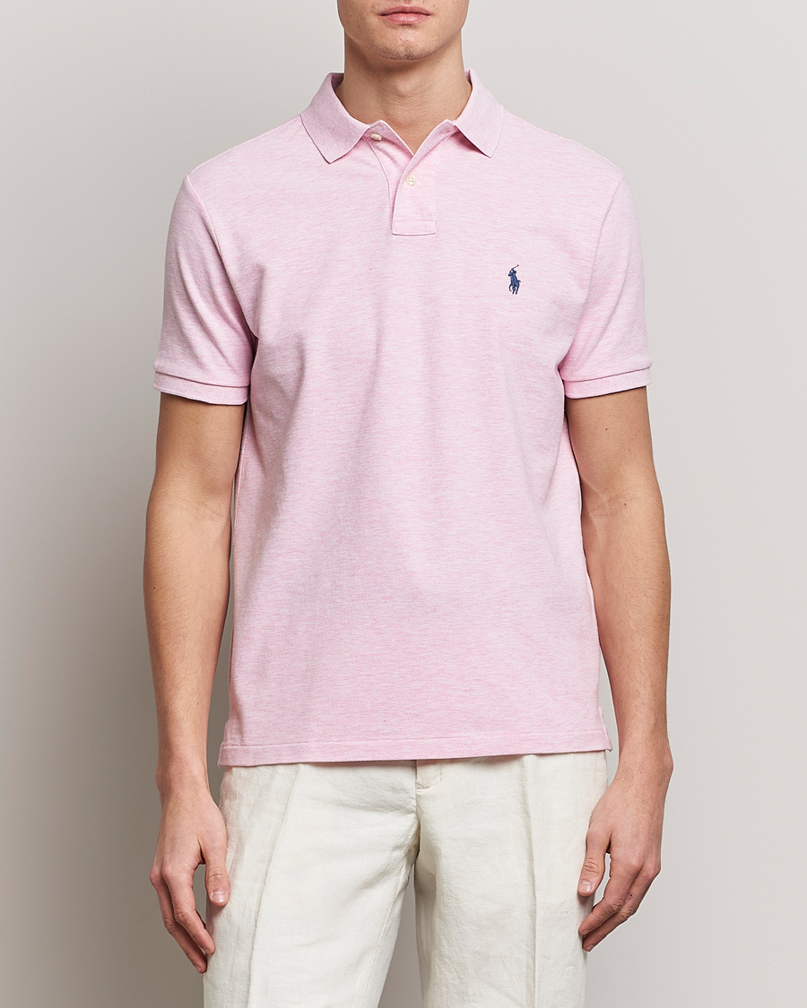 Herre | Pikéer | Polo Ralph Lauren | Custom Slim Fit Polo Bath Pink Heather