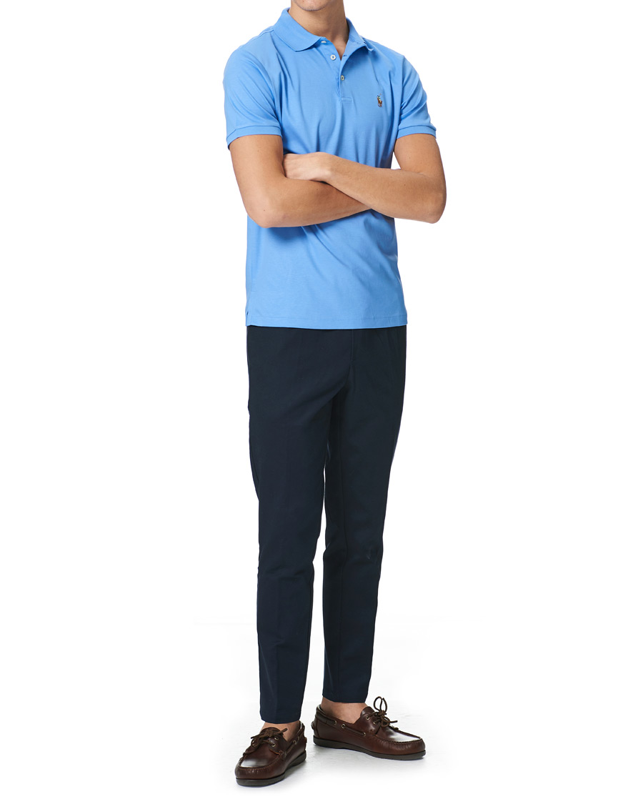Herre | Pikéer | Polo Ralph Lauren | Luxury Pima Cotton Polo Harbour Island Blue