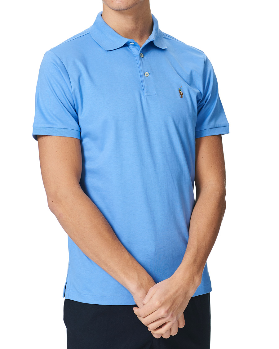 Herre | Pikéer | Polo Ralph Lauren | Luxury Pima Cotton Polo Harbour Island Blue