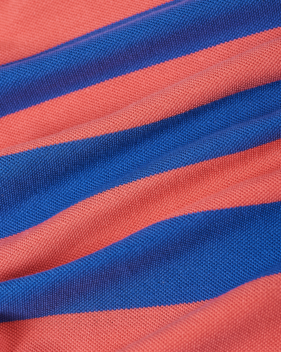 Herre | Pikéer | Polo Ralph Lauren | Custom Slim Fit Striped Polo Red/Blue