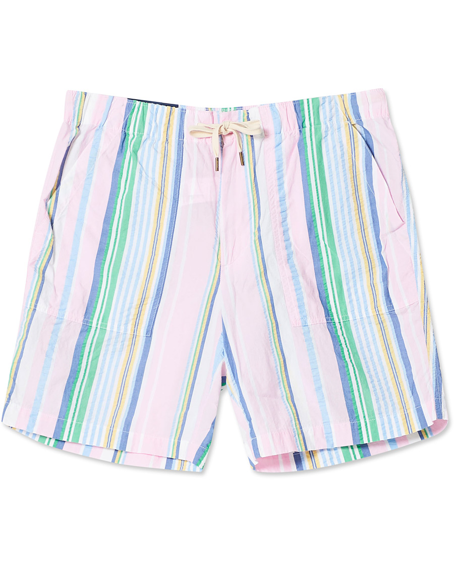 Herre | Shorts | Polo Ralph Lauren | Seersucker Striped Drawstring Shorts Multi