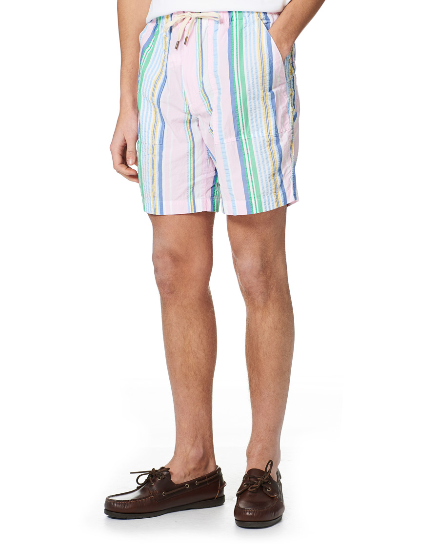 Herre | Shorts | Polo Ralph Lauren | Seersucker Striped Drawstring Shorts Multi