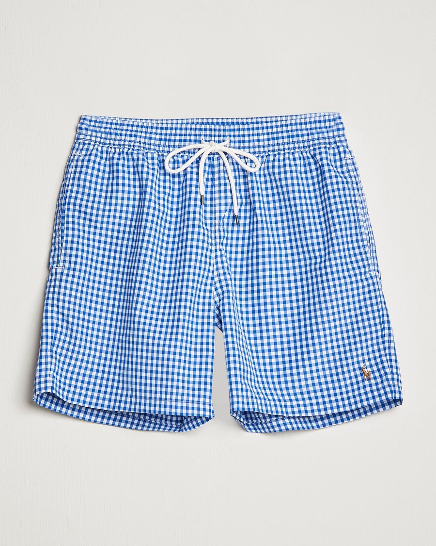 Herre | Badeshorts | Polo Ralph Lauren | Traveler Gingham Swimshorts Cruise Royal