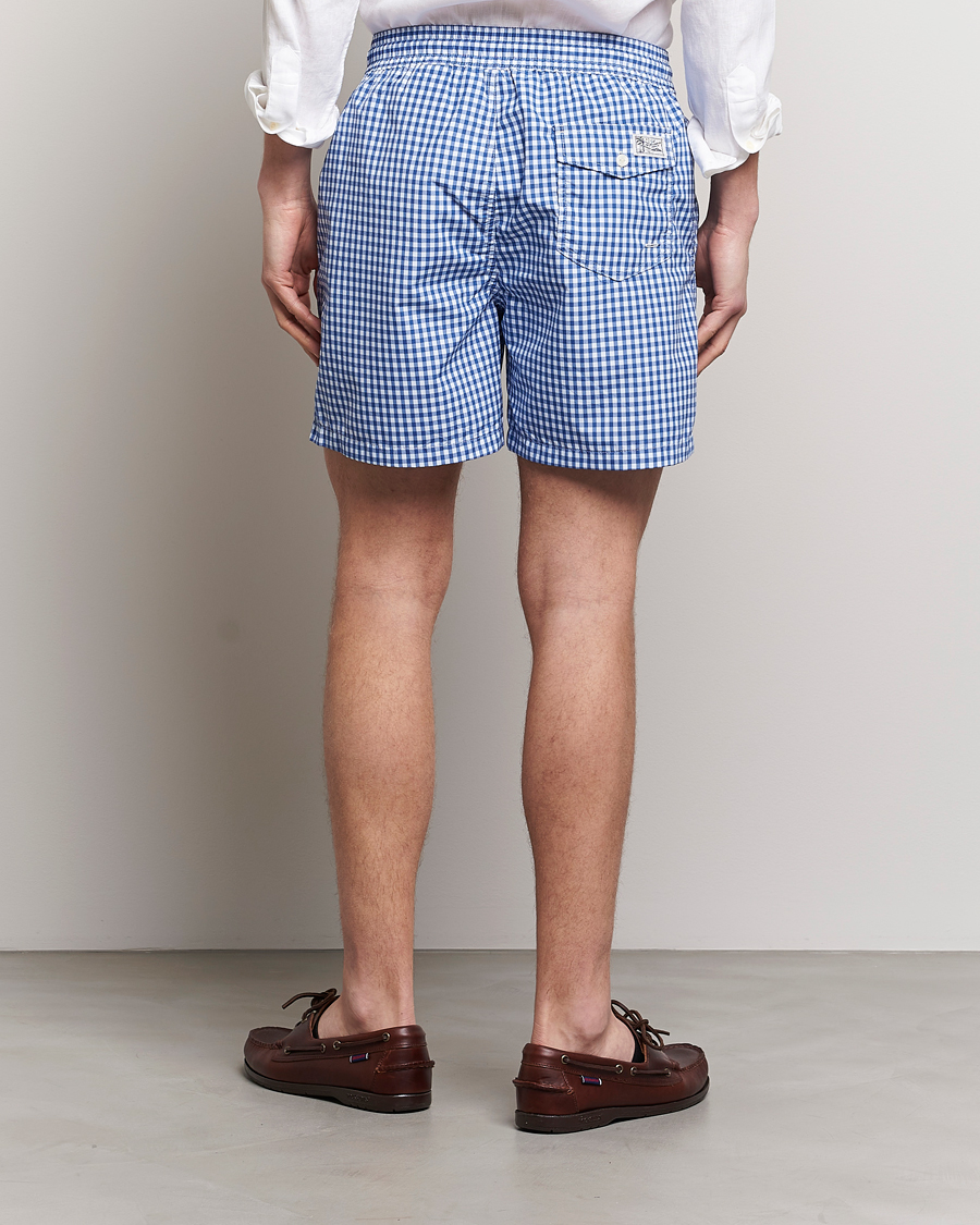 Herre | Badeshorts | Polo Ralph Lauren | Traveler Gingham Swimshorts Cruise Royal