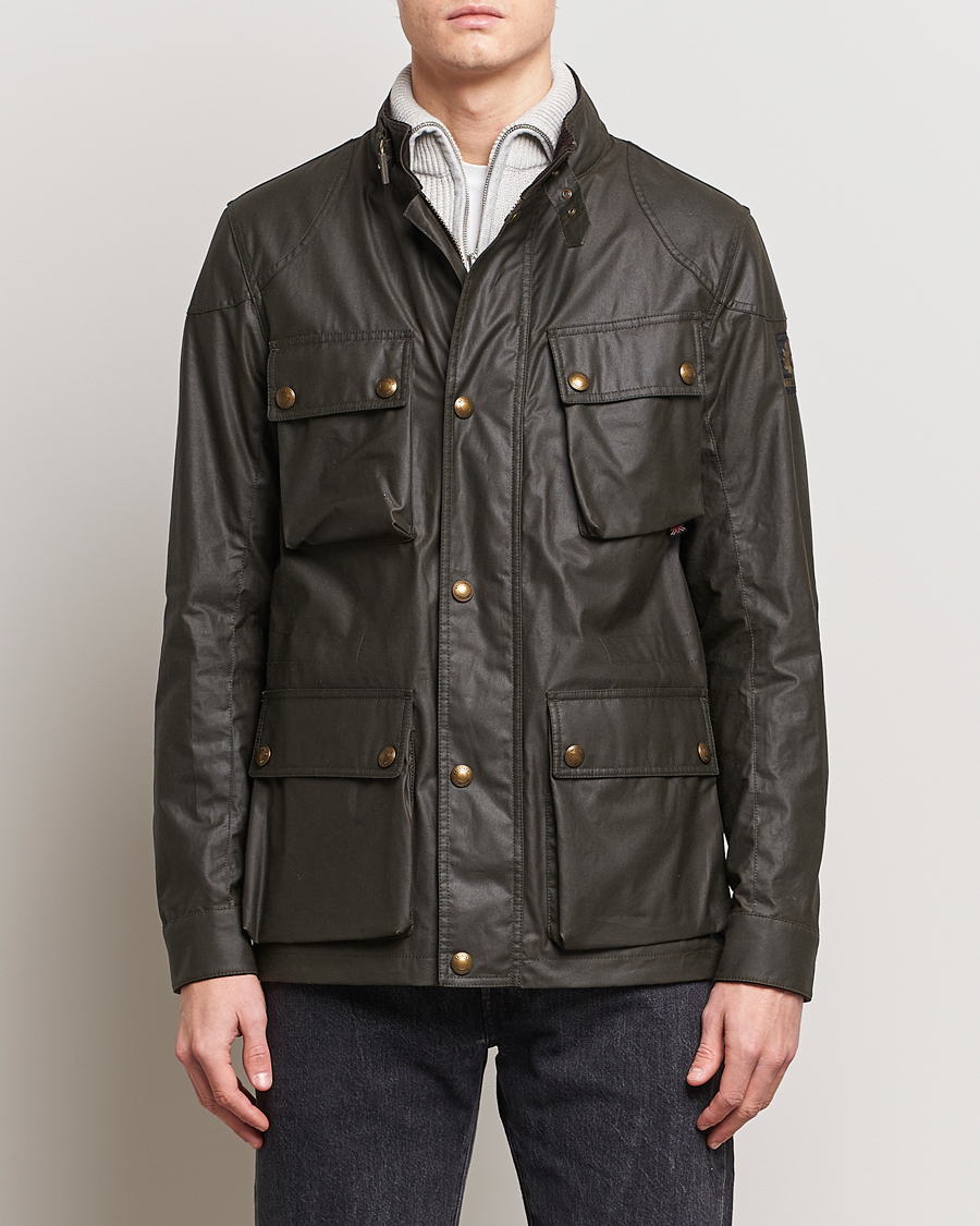 Herre | Belstaff | Belstaff | Fieldmaster Waxed Jacket Faded Olive