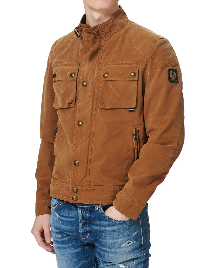 Herre | Jakker | Belstaff | Vintage Dye Racemaster Jacket Heritage Khaki