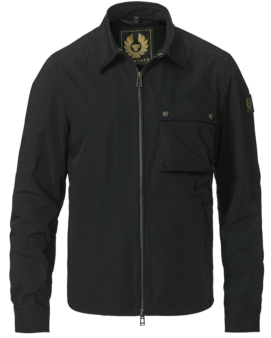 Herre | Skjorter | Belstaff | Wayfare Memory Shell Zip Overshirt Black