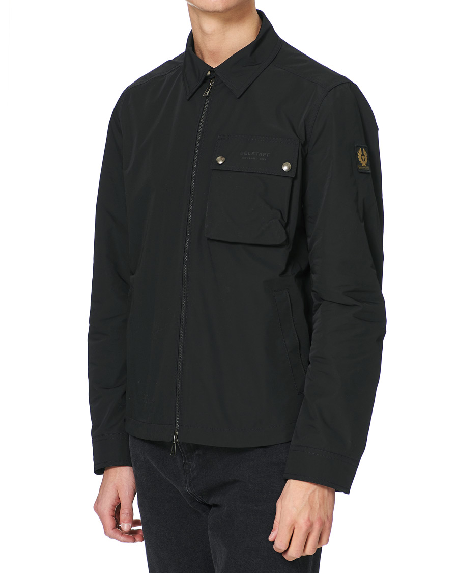 Herre | Skjorter | Belstaff | Wayfare Memory Shell Zip Overshirt Black