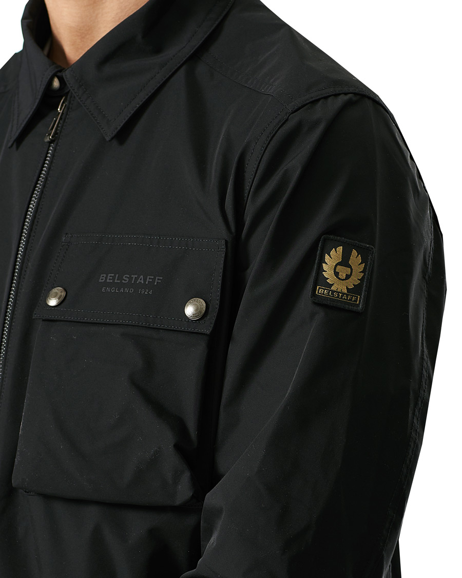 Herre | Skjorter | Belstaff | Wayfare Memory Shell Zip Overshirt Black