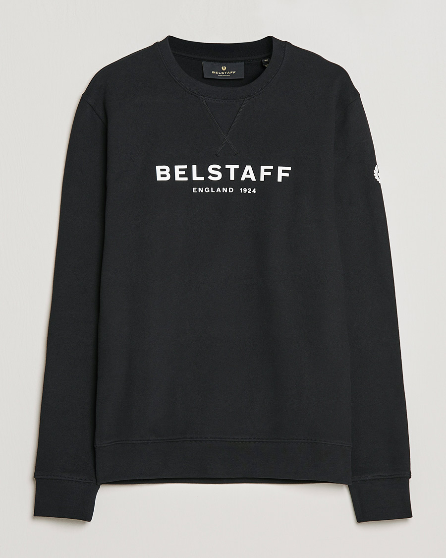 Herre | Gensere | Belstaff | 1924 Crew Neck Logo Sweat Black