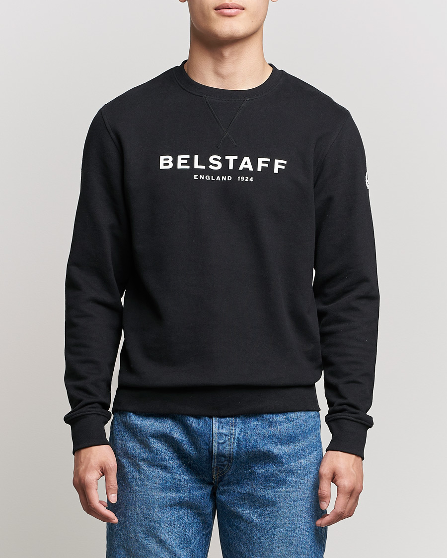 Herre | Gensere | Belstaff | 1924 Crew Neck Logo Sweat Black