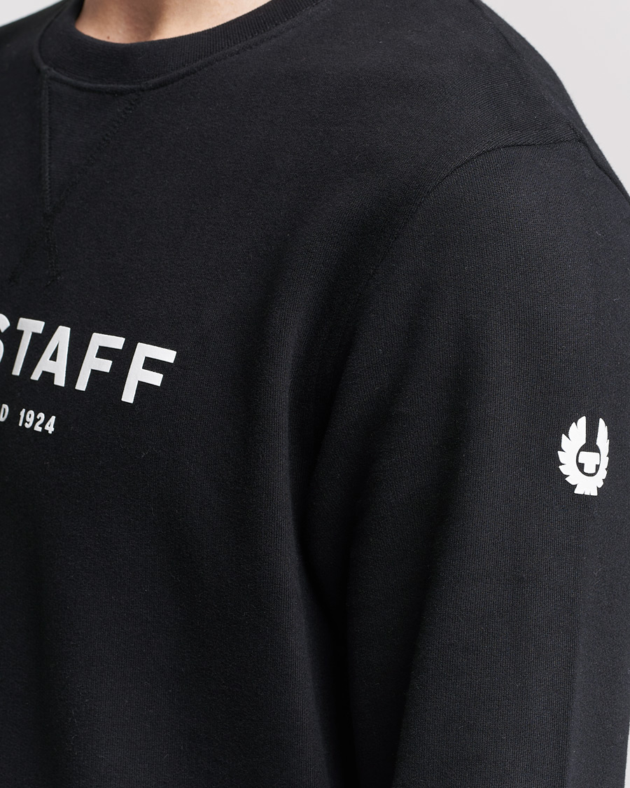 Herre | Gensere | Belstaff | 1924 Crew Neck Logo Sweat Black