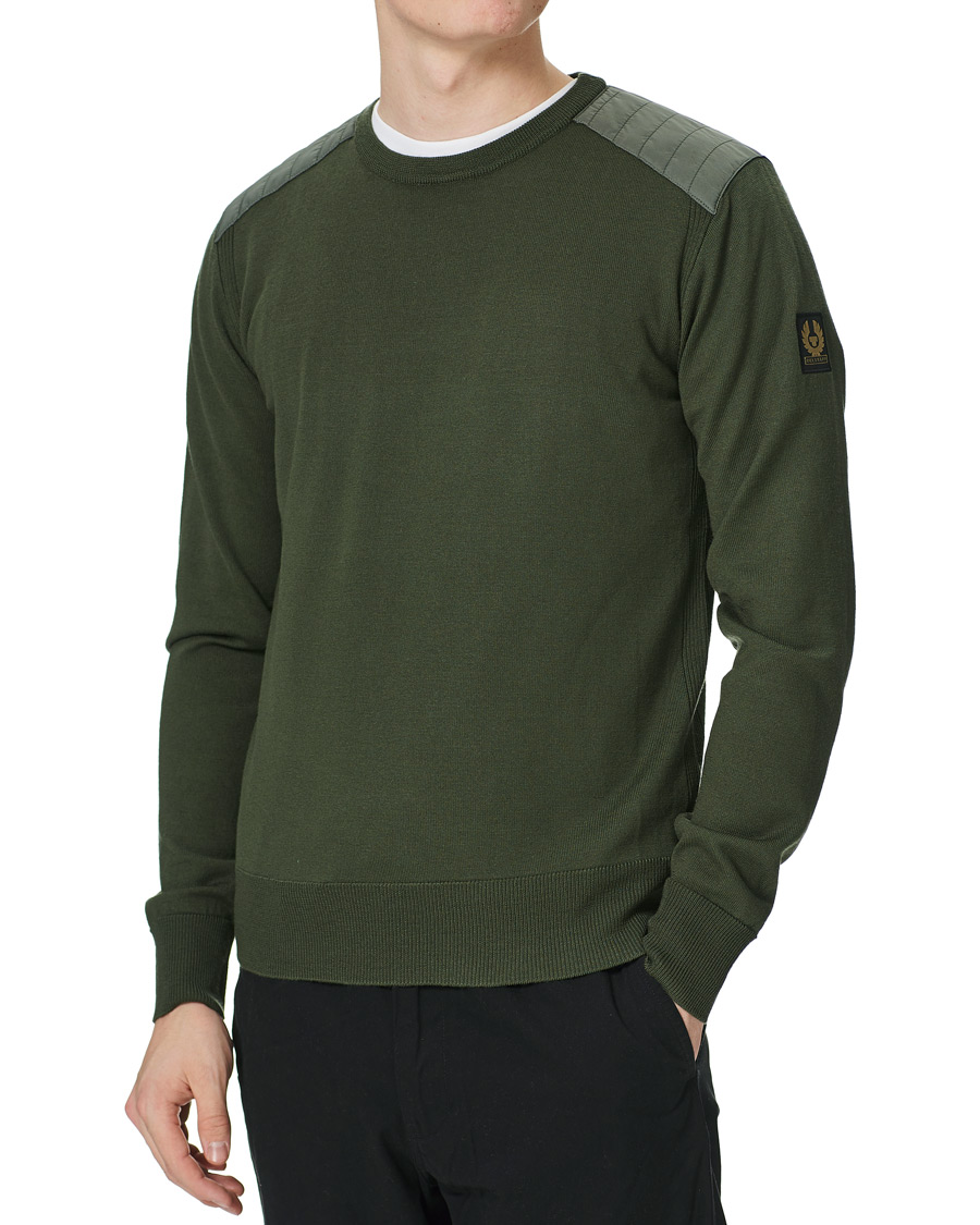Herre | Gensere | Belstaff | Kerrigan Crew Neck Pewter Green
