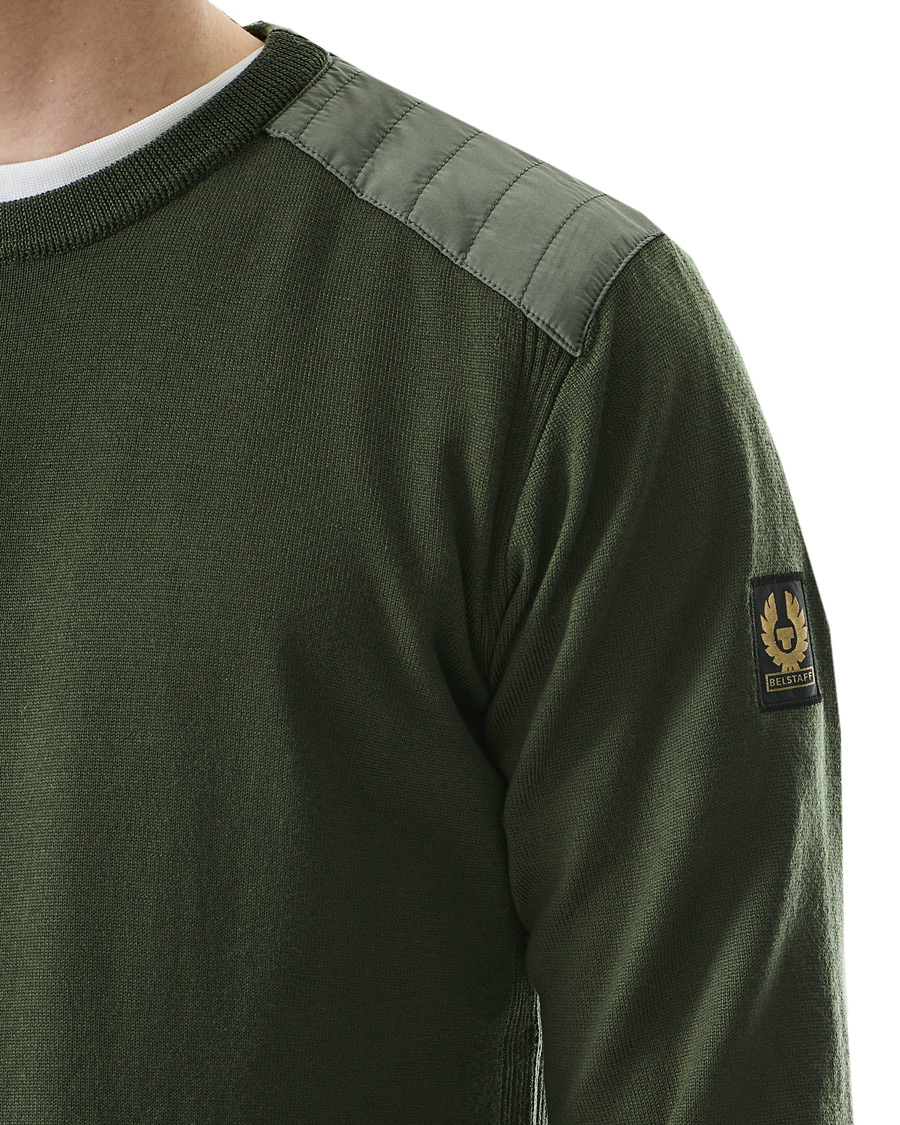 Herre | Gensere | Belstaff | Kerrigan Crew Neck Pewter Green