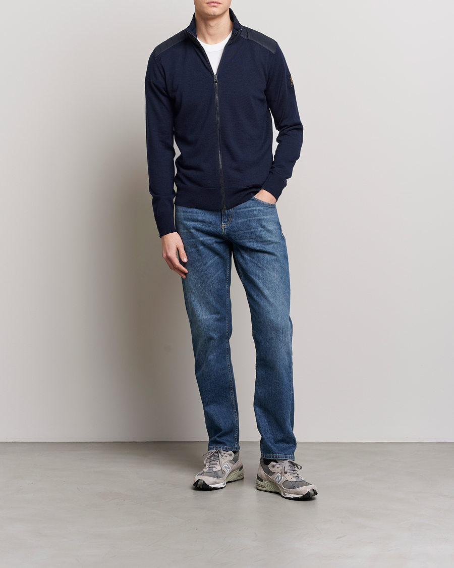 Herre | Gensere | Belstaff | Kelby Zip Cardigan Navy
