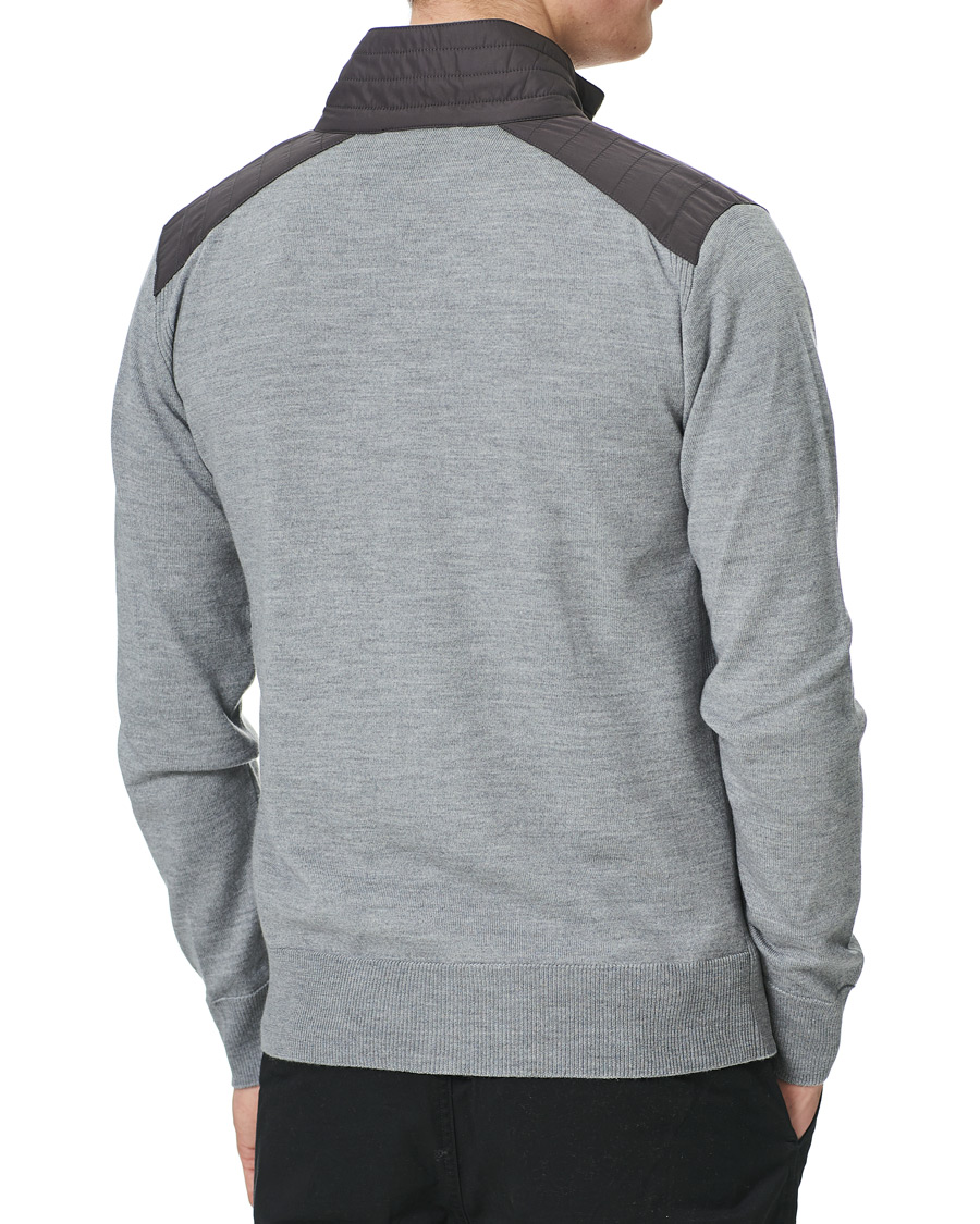 belstaff kelby zip cardigan grey