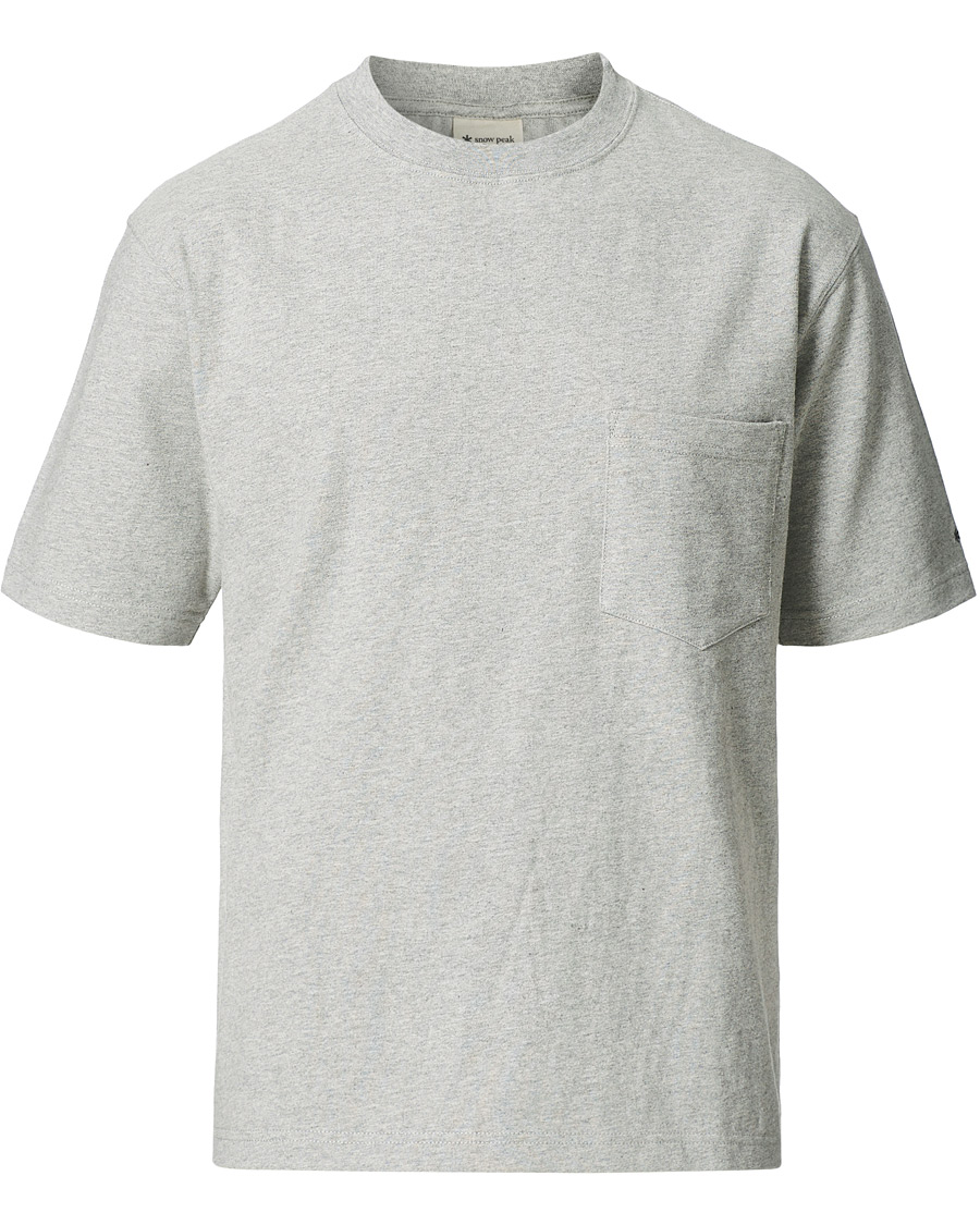 Herre | T-Shirts | Snow Peak | Recycled Cotton T-Shirt Medium Grey