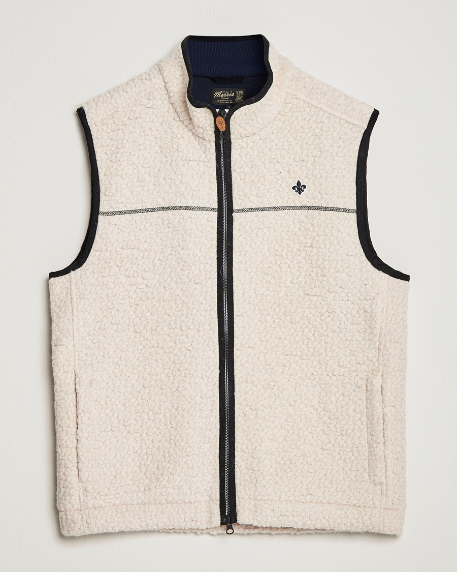 Herre | Vester | Morris | Whitfield Pile Vest White