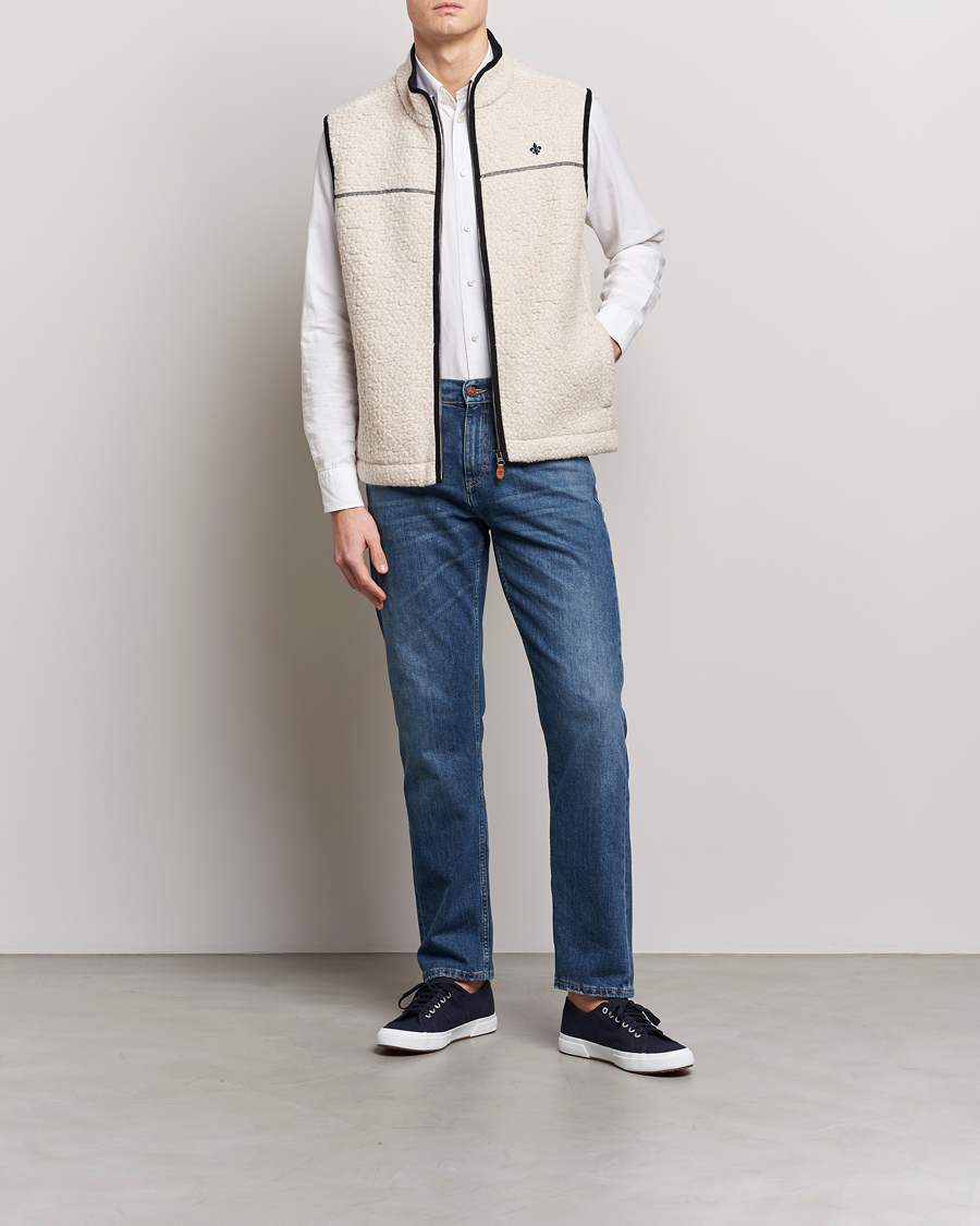 Herre | Vester | Morris | Whitfield Pile Vest White