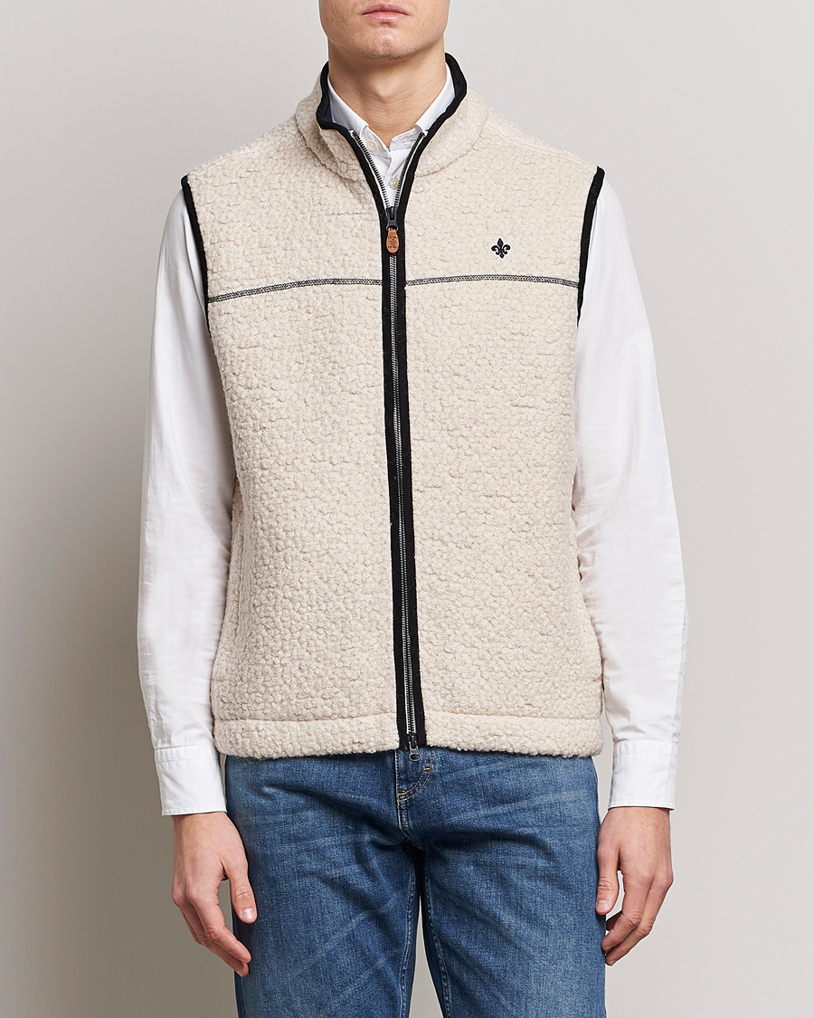 Herre | Vester | Morris | Whitfield Pile Vest White