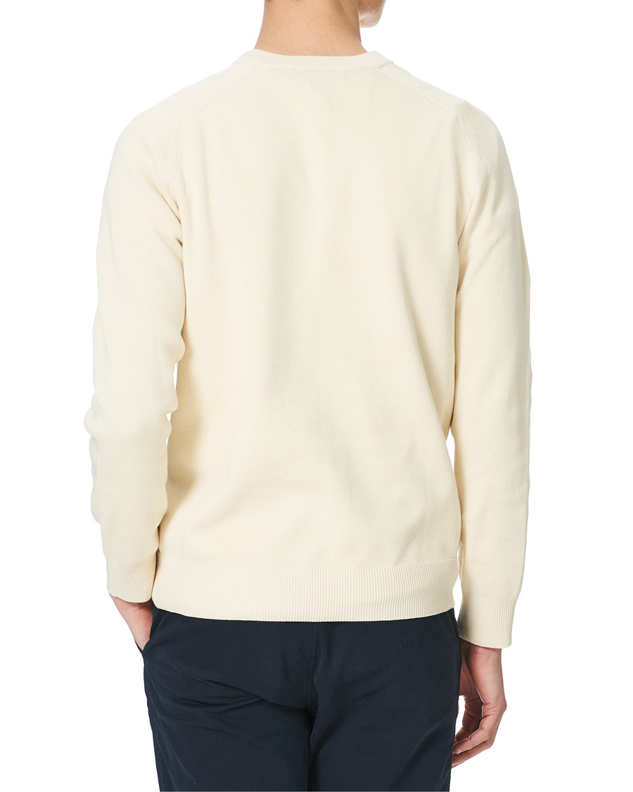 Herre | Gensere | Morris | Hilyard Knitted V-Neck Sweater Off White