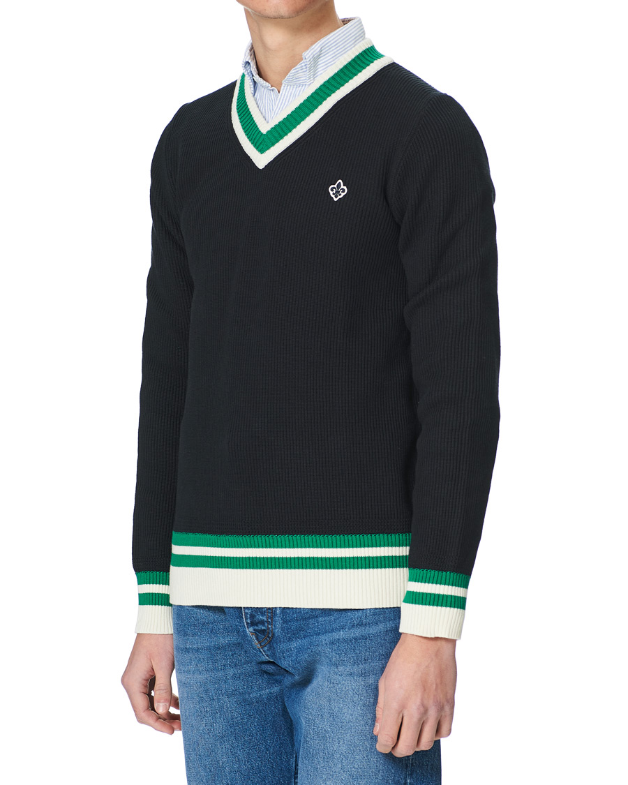 Herre | Gensere | Morris | Willoughby V-Neck Cricket Sweater Navy