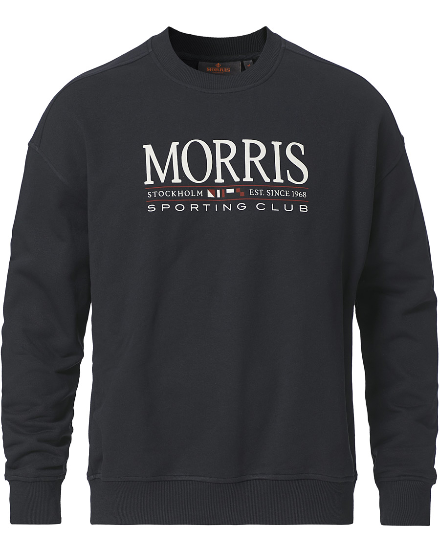 Herre | Gensere | Morris | Buxton Logo Sweatshirt Navy