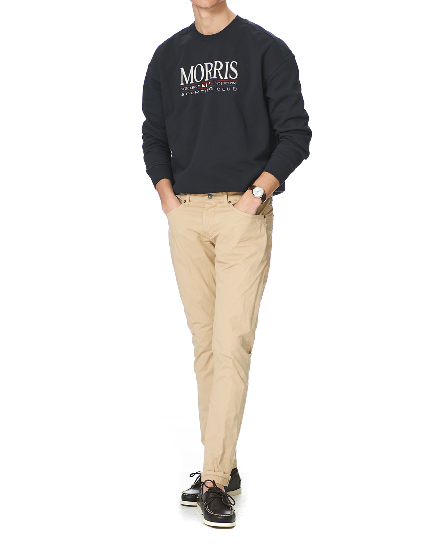 Herre | Gensere | Morris | Buxton Logo Sweatshirt Navy
