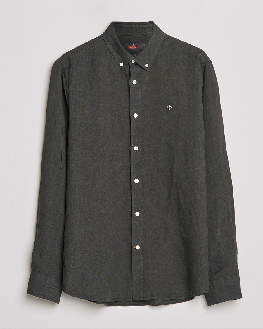 Herre | Skjorter | Morris | Douglas Linen Shirt Moss Green
