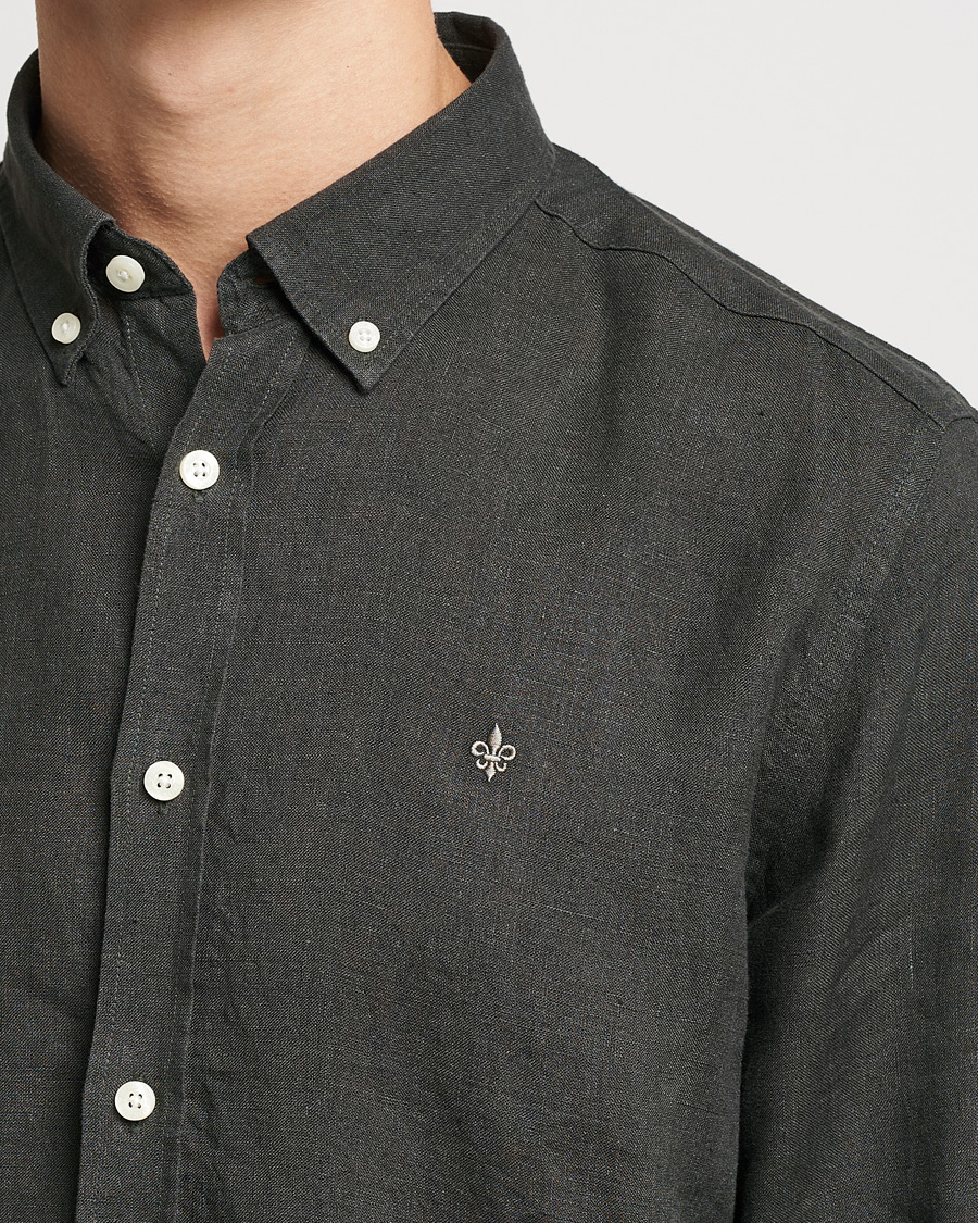 Herre | Skjorter | Morris | Douglas Linen Shirt Moss Green